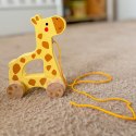 TOOKY TOY Żyrafka do Ciągnięcia Drewniany