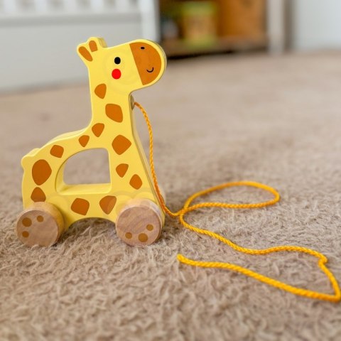 TOOKY TOY Żyrafka do Ciągnięcia Drewniany