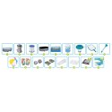 Basen ogrodowy stelażowy 305 x 200 x 84 cm 17w1 Bestway 5614A