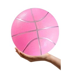 Piłka Plażowa Gumowa Pastelowa Lekka Różowa 20cm