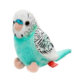 Maskotka pluszowa Papuga falista lazurowo-biała ptaszek papużka 13cm
