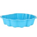 Piaskownica zamykana basen Muszelka Twins podwójna 2w1 160x87,5x19,5cm niebieska