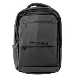 Plecak Miejski Biznesowy USB Kieszeń Na Laptopa Czarny 16L