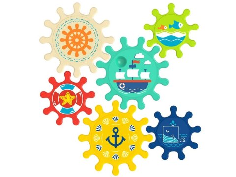 Zabawka do wody kolorowe Trybiki zębatka ZA3407@