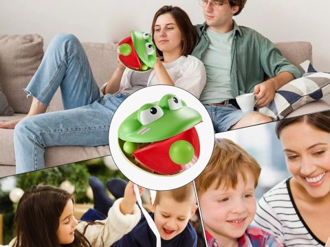 Zestaw sportowy - gra zręcznościowa Wyrzutnia ŻABA + 4 piłki ZA5604