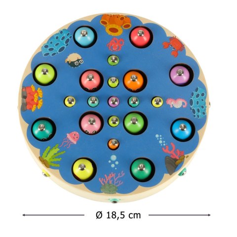Gra rodzinna rybki gąsienice łowienie montessori