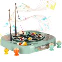 Gra rodzinna rybki łowienie rybek + akcesoria niebieska 27el.