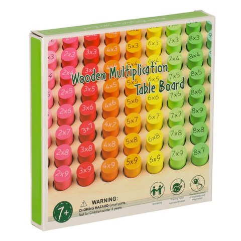 Zestaw edukacyjny nauka liczenia tabliczka mnożenia do 100 okrągła