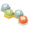 CLASSIC WORLD Sorter Montessori Kształtów i Kolorów Układanka Wieża