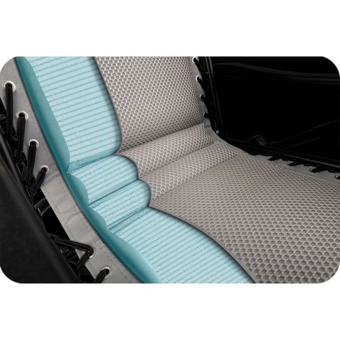 Leżak ogrodowy składany z poduszką Sofotel ChillWell Soft szary