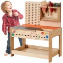 MASTERKIDZ Drewniany Warsztat Montessori STEM z Narzędziami + Akcesoria