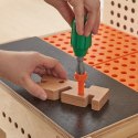MASTERKIDZ Drewniany Warsztat Montessori STEM z Narzędziami + Akcesoria