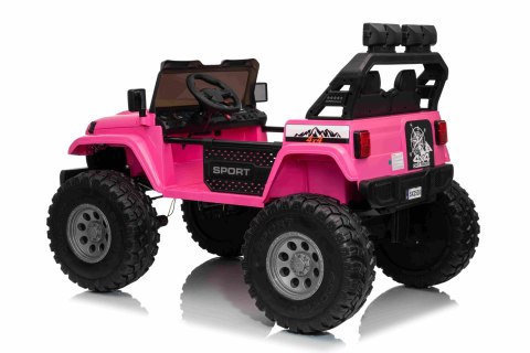 960W 24V jeep auto na akumulator Extreme Sport 4x4  Różowy