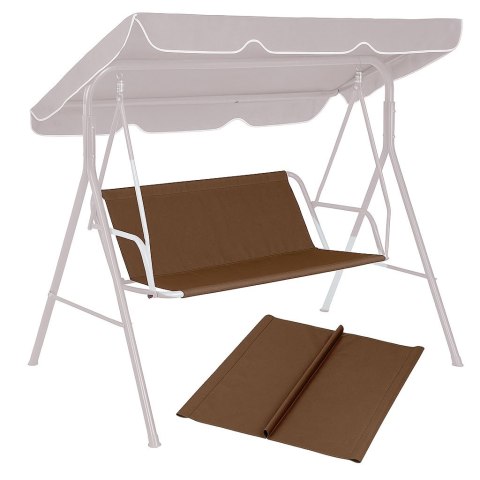 Siedzisko podkład do huśtawki ogrodowej 127x100 cm brązowe MultiGarden