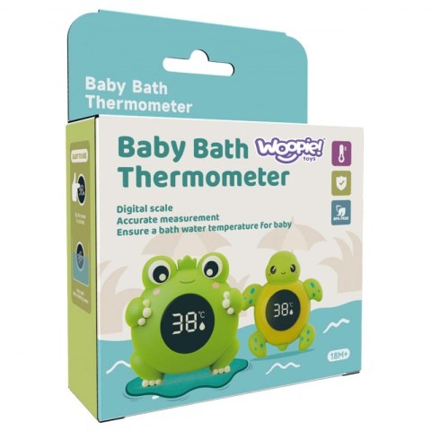 WOOPIE Termometr do Kąpieli 2w1 Mierzenia Temperatury Wody i Pomieszczenia Żółwik