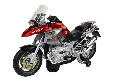Motocykl Na Baterie ze Światłami i Muzyką Czerwony Motocykl Na Baterie ze Światłami i Muzyką Czerwony