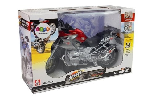 Motocykl Na Baterie ze Światłami i Muzyką Czerwony Motocykl Na Baterie ze Światłami i Muzyką Czerwony