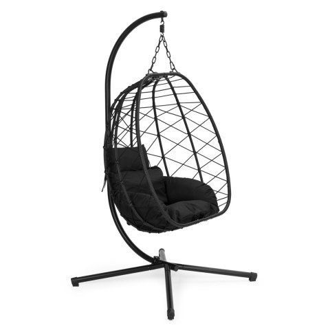 Fotel Kokon wiszący wolnostojący bujany ogrodowy do 120 kg + poduszki MultiGarden