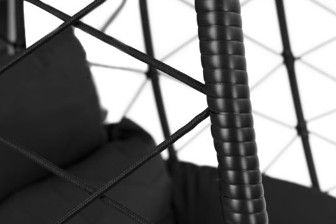 Fotel Kokon wiszący wolnostojący bujany ogrodowy do 120 kg + poduszki MultiGarden