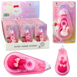 Korektor W Taśmie Myszka Szkolny Biurowy Ozdobny Zajączek Różowy 8mm x 6m