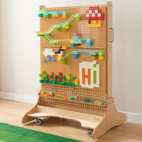 MASTERKIDZ Zestaw Klocków Konstrukcyjnych STEM 563 el. z Nakładkami na Panel 4 szt.