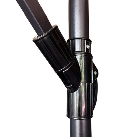 Parasol ogrodowy duży składany z wysięgnikiem 290cm beżowy