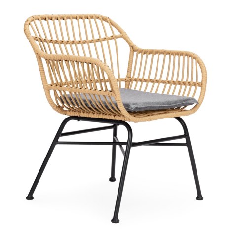 Zestaw mebli ogrodowych z technorattanu krzesła stolik + poduszki MultiGarden