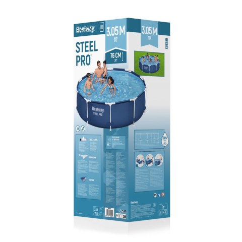 Basen Ogrodowy Stelażowy 305 cm x 76 cm Bestway 56679