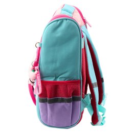 Plecak Szkolny Biały Kot Saszetka Z Ptaszkiem Zawieszka 21L