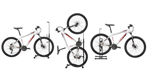 Stojak rowerowy 3w1 uchwyt na rower serwisowy czarny ModernHome