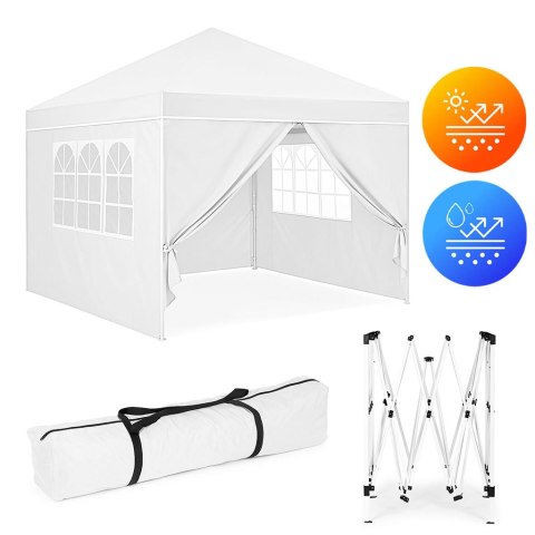 Namiot pawilon ogrodowy 3x3 m rozkładany automatycznie + 4 ścianki boczne MultiGarden