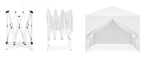 Namiot pawilon ogrodowy 3x3 m rozkładany automatycznie + 4 ścianki boczne MultiGarden