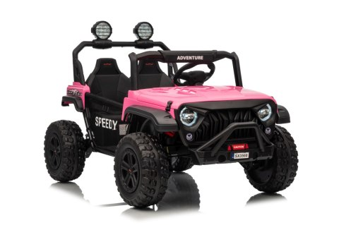 2osobowy 800W 4x4 Auto na akumulator 24V buggy PASSION    Różowy