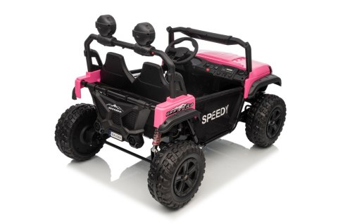 2osobowy 800W 4x4 Auto na akumulator 24V buggy PASSION    Różowy