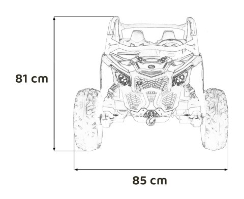 Pom koła 2osobowy Ciche silniki Auto na akumulator Buggy Maverick Turbo Pom koła 2osobowy Ciche silniki Auto na akumulator Buggy Maverick Turbo
