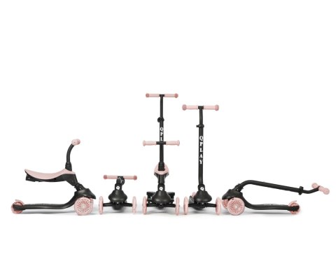 Qplay Hulajnoga Sema Evo 3w1 Coral Pink