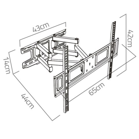 Uchwyt do telewizora 32-70 cali Humberg 45 kg