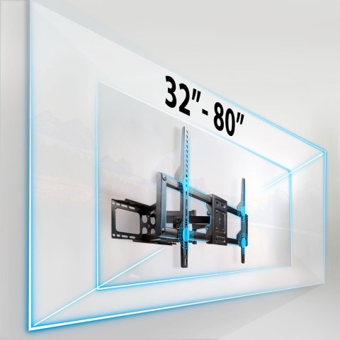 Uchwyt do telewizora 32-80 cali Humberg 70 kg