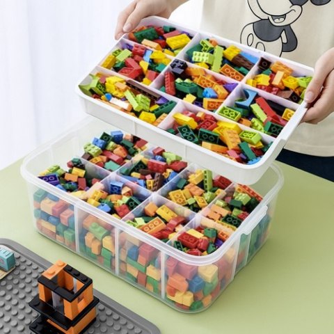 Pudełko na klocki- 3 poziomy Kruzzel 25757