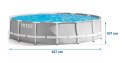 Basen ogrodowy stelażowy 427 x 107 cm 12w1 INTEX 26720GN