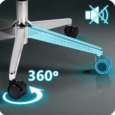 Fotel biurowy z mikrosiatką Sofotel Talin - czarny