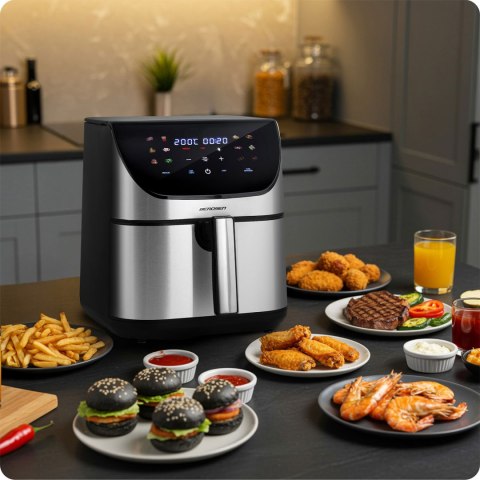 Frytkownica beztłuszczowa Air fryer Berdsen BD-659 srebrna