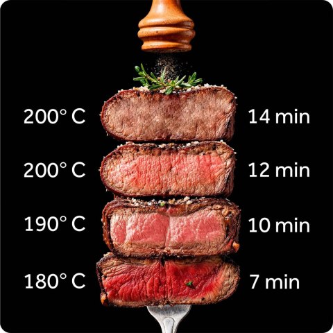 Frytkownica beztłuszczowa Air fryer Berdsen BD-660 czarna