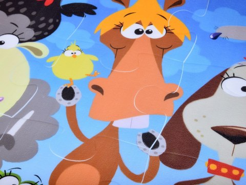 Puzzle piankowe mata Zwierzęta 37cm x 37cm ZA3151