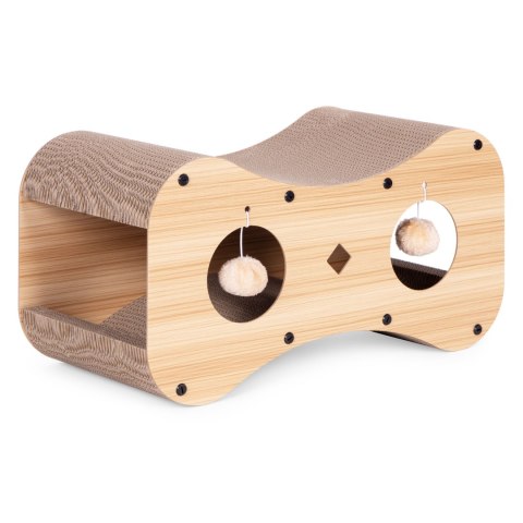 Drapak tekturowy dla kota budka domek kartonowy legowisko z