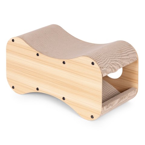 Drapak tekturowy dla kota budka domek kartonowy legowisko z