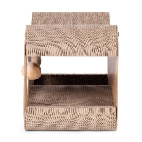 Drapak tekturowy dla kota budka domek kartonowy legowisko z