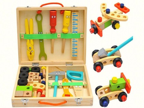 Drewniany Warsztat dla Małego Majsterkowicza + Akcesoria