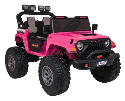 960W 24V jeep auto na akumulator Extreme Sport 4x4  Różowy