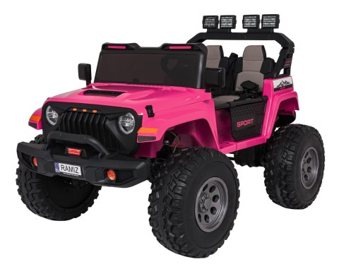 960W 24V jeep auto na akumulator Extreme Sport 4x4  Różowy